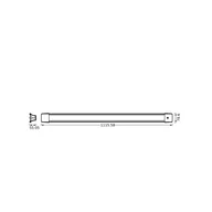 Lampy sufitowe - OSRAM Żyrandol LED OFFICE LINE, długość 112 cm, biała, przełącznik LINE, biały / opal, biuro, tworzywo sztuczne - miniaturka - grafika 1