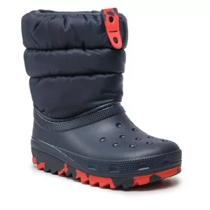 Śniegowce Crocs - Classic Neo Puff Boot K 207684 Navy/Blue Marine - Śniegowce damskie - miniaturka - grafika 1