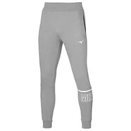 Spodenki męskie - Mizuno Męskie spodnie treningowe do dresów, szare, L - miniaturka - grafika 1