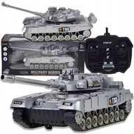 Zabawki militarne - DUŻY CZOŁG STEROWANY ZDALNIE PILOTEM RC OBROTOWA WIEŻA ZABAWA INTERAKTYWNA - miniaturka - grafika 1