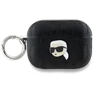 Akcesoria do słuchawek - Karl Lagerfeld KLAP2PGKIPK AirPods Pro 2 (2022/2023) cover czarny/black Monogram Karl Head - miniaturka - grafika 1