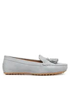 Mokasyny damskie - Geox Mokasyny D Kalistena D651JE 00022 C0397 Szary - miniaturka - grafika 1