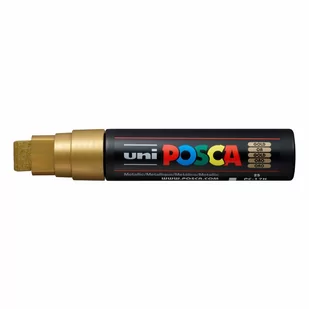 uni-ball Uni-Ball 186301  marker Uni Posca końcówka z ekstra szerokie prostokąt, złoto PX202291000 - Zakreślacze - miniaturka - grafika 1