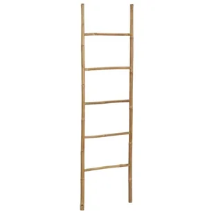 Drabinka na ręczniki, 5 szczebli, 170 cm, bambus - Stojaki na ręczniki papierowe - miniaturka - grafika 1