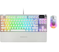 Zestawy myszka + klawiatura - SteelSeries Apex 7 TKL Ghost QX2 RGB Red + Aerox 3 Wireless Ghost - miniaturka - grafika 1