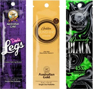 Australian Gold Zestaw Saszetek Do Opalania - Balsamy i kremy do opalania - miniaturka - grafika 1
