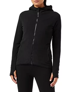 Urban Classics Damska bluza polarowa z kapturem Bluza z kapturem Kobiety , czarny , XS - Bluzy damskie - miniaturka - grafika 1