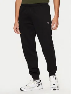 Champion Spodnie dresowe 220299 Czarny Slim Fit - Spodnie sportowe męskie - miniaturka - grafika 1