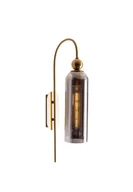 Lampy ścienne - Kinkiet CAMPANILA dymione szkło W0333 - MaxLight - miniaturka - grafika 1