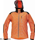 Odzież robocza - CERVA KNOXFIELD PRINTED - męska kurtka softshellowa z odblaskowym zadrukiem - pomarańczowy XL - miniaturka - grafika 1