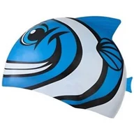 Pływanie - Czepek Pływacki Juniorski Tyr Charactyr Happy Fish Blue - miniaturka - grafika 1