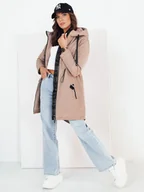 Kurtki damskie - Kurtka damska parka GROLIN khaki Dstreet TY4173-XXL - miniaturka - grafika 1