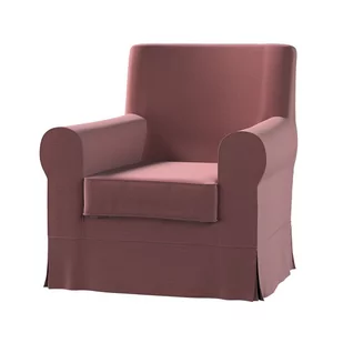 Pokrowiec na fotel Ektorp, DEKORIA, Jennylund, jasna śliwka, 78x85x84 cm - Pokrowce na meble - miniaturka - grafika 1
