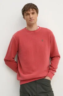 G-Star Raw bluza bawełniana męska kolor czerwony gładka D25891-D688 - Bluzy męskie - miniaturka - grafika 1