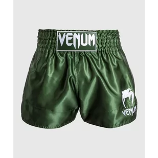 Venum Spodenki Muay Thaï Classic Shorts Khaki/White - Spodnie sportowe męskie - miniaturka - grafika 1