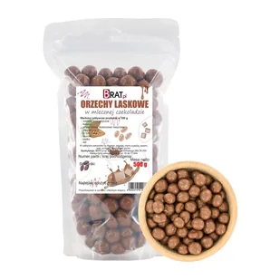 Orzechy laskowe w mlecznej czekoladzie 500g - Chipsy - miniaturka - grafika 1