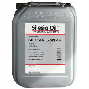 Olej Maszynowy Silesia Lan 46 20L - Oleje przekładniowe - miniaturka - grafika 1