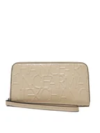 Portfele - Armani Exchange Duży Portfel Damski 948451 CC793 U1092 Beżowy - miniaturka - grafika 1