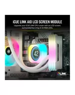 Chłodzenie wodne - Corsair iCUE Link AIO LCD screen module, monitor (zero cm (zero inch), Kolor: BIAŁY, for iCUE Link AIO water cooling systems) - miniaturka - grafika 1