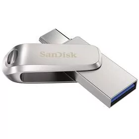 SanDisk Ultra Dual Luxe 32GB USB-C (SDDDC4-032G-G46) Srebrny - Pendrive - miniaturka - grafika 1