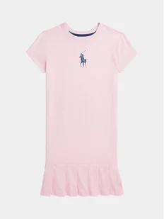 Polo Ralph Lauren Sukienka codzienna 313935092001 Różowy Regular Fit - Sukienki i spódniczki dla dziewczynek - miniaturka - grafika 1