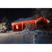 Oświetlenie świąteczne - Lampki zewnętrzne sople 500 LED ciepły biały transformator programator dodatkowe gniazdo 0,7 x 23 m Cortina - miniaturka - grafika 1