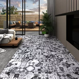 Vida Panele podłogowe PVC 5,02 m 2 mm samoprzylepne szary wzór V-146561 - Panele podłogowe - miniaturka - grafika 1
