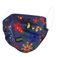 Odzież robocza - Maska kociewska, maseczka folk ludowy Garnysz (szara) - miniaturka - grafika 1