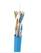 Kable miedziane - Kabel kat.6, U/FTP, BKT 455, LSHF, drut, niebieski, Dca -s1,d1,a1 (500m) - miniaturka - grafika 1