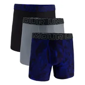 Majtki męskie - Bokserki męskie Under Armour Perf Tech Print 6in 3Pack Royal XXL - miniaturka - grafika 1