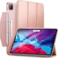 Etui do tabletów - ETUI DO APPLE IPAD PRO 12.9  RÓŻOWY EKO SKÓRA CASE NA TABLET ZAMYKANY - miniaturka - grafika 1
