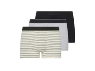 Majtki męskie - esmara Men Bokserki męskie z bawełną, 3 pary (czarny/beżowy/szary, 6/L) - miniaturka - grafika 1