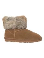 Botki damskie - Patrizia Pepe Skórzane botki zimowe w kolorze jasnobrązowym - miniaturka - grafika 1