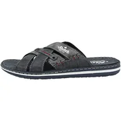 Klapki i japonki męskie - Rieker 21062 klapki męskie, Niebieski ocean asfalt 15, 42 EU - miniaturka - grafika 1