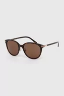 Okulary przeciwsłoneczne - Gucci okulary przeciwsłoneczne damskie kolor brązowy - miniaturka - grafika 1