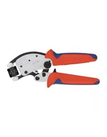 Akcesoria do elektronarzędzi - Knipex Self-adjusting crimping pliers Twistor T (red/blue, for ferrules) - miniaturka - grafika 1