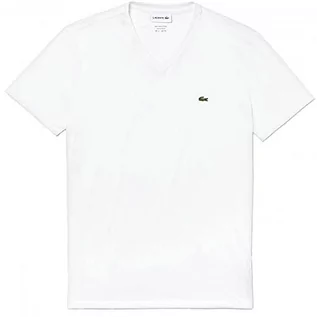 Koszulki męskie - Lacoste koszulka męska, biały, M - grafika 1