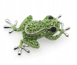 PRZYPINKA, BROCHA, BROSZKA, NASZYJNIK, WISIOREK, PRZYWIESZKA ŻABA, ŻABKA - Broszki - miniaturka - grafika 1