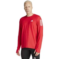 Koszulki męskie - adidas Męska koszulka z długim rękawem, S biała - miniaturka - grafika 1