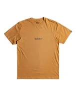 Koszulki męskie - Quiksilver Koszulka z krótkim rękawem męska QS Simple Lettring SS XS brązowa - miniaturka - grafika 1