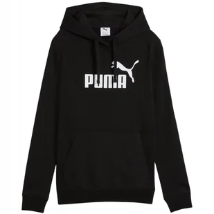Bluza damska Puma ESS No.1 Logo Hoodie czarna 682390 01 2XL - Bluzy damskie - miniaturka - grafika 1
