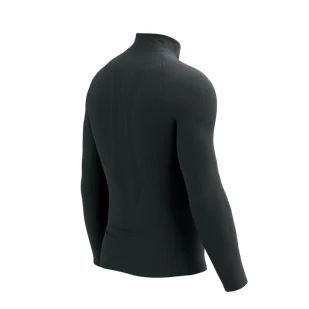 COMPRESSPORT koszulka termoaktywna  3D THERMO HALF ZIP LS TOP black - Koszulki sportowe męskie - miniaturka - grafika 7