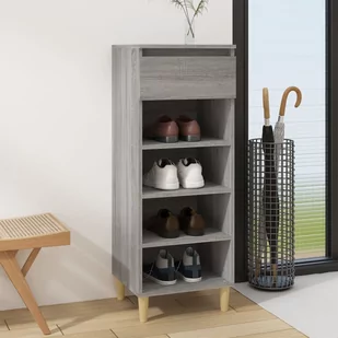 Lumarko Szafka na buty, szary dąb sonoma, 40x36x105 cm - Szafki na buty - miniaturka - grafika 1