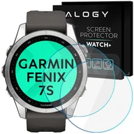 Akcesoria do smartwatchy - 2x Szkło Hartowane ochronne na zegarek Garmin Fenix 7S Alogy Screen Protector Watch+ - miniaturka - grafika 1