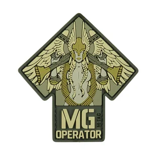 M-Tac - Naszywka MG Operator - PVC - Oliwkowy - 51348201 - Odzież taktyczna i umundurowanie - miniaturka - grafika 1