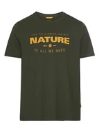 Koszulki męskie - Camel Active Koszulka w kolorze khaki - miniaturka - grafika 1