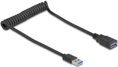 Kable USB - DeLOCK 90367 kabel USB 0,6 m USB A Czarny - miniaturka - grafika 1