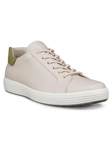 Ecco Skórzane sneakersy "Soft 7 M" w kolorze beżowym - Trampki męskie - miniaturka - grafika 1