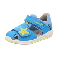 Buty dla chłopców - Superfit Boomerang sandały chłopięce, Turkusowy, żółty, 8400, 20 EU - miniaturka - grafika 1