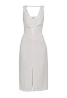 Sukienki - Jalene Sukienka damska 81133433, biała, M, biały (wollweiss), M - miniaturka - grafika 1